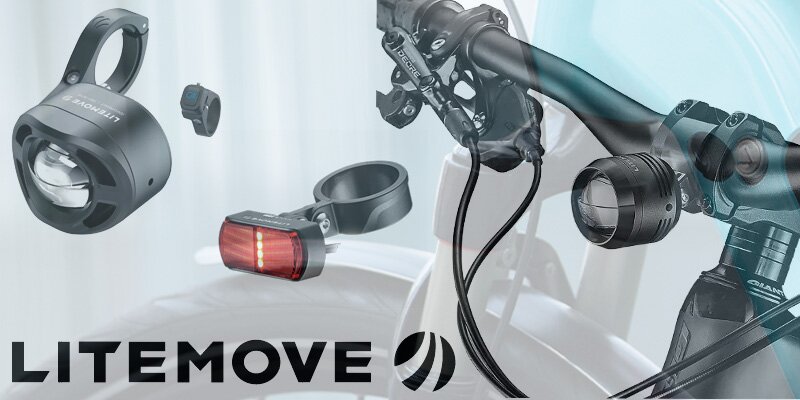 LiteMove Fahrradbeleuchtung für E-Bike Front- und Rücklicht