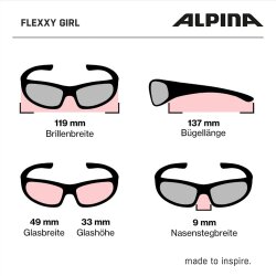 Sonnenbrille Alpina Flexxy Girl pink-rose / ceramic black