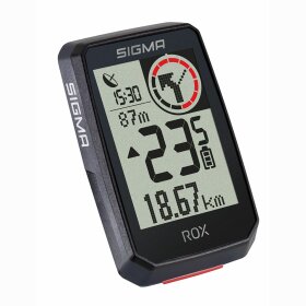 Fahrradcomputer Sigma Rox 2.0, schwarz (GPS Halter)