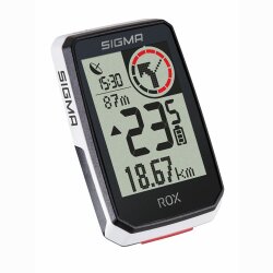 Fahrradcomputer Sigma Rox 2.0, weiss (GPS Halter)