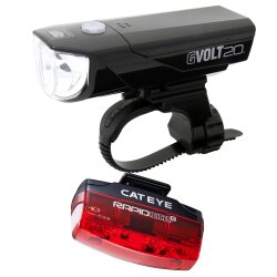 Cateye Beleuchtungskit GVolt 20 RC + Rapid micro G