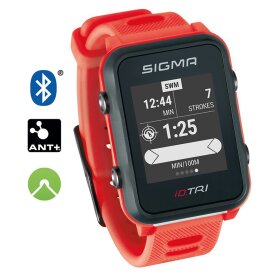 Sport Uhr Sigma ID Tri -Basic - neon rot